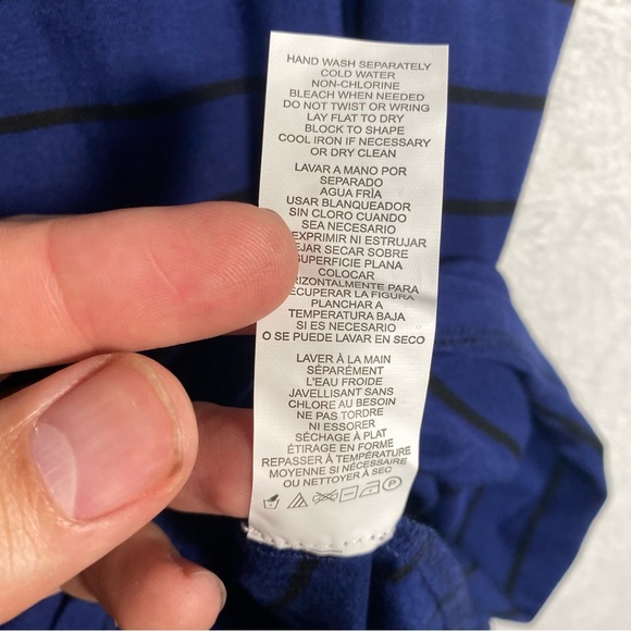 NWT Kensie Women's Skirt Blue/ Black Stripe size Small Boho Hippie Spring - Picture 6 of 10